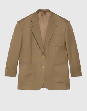 Wool jacket with Horsebit