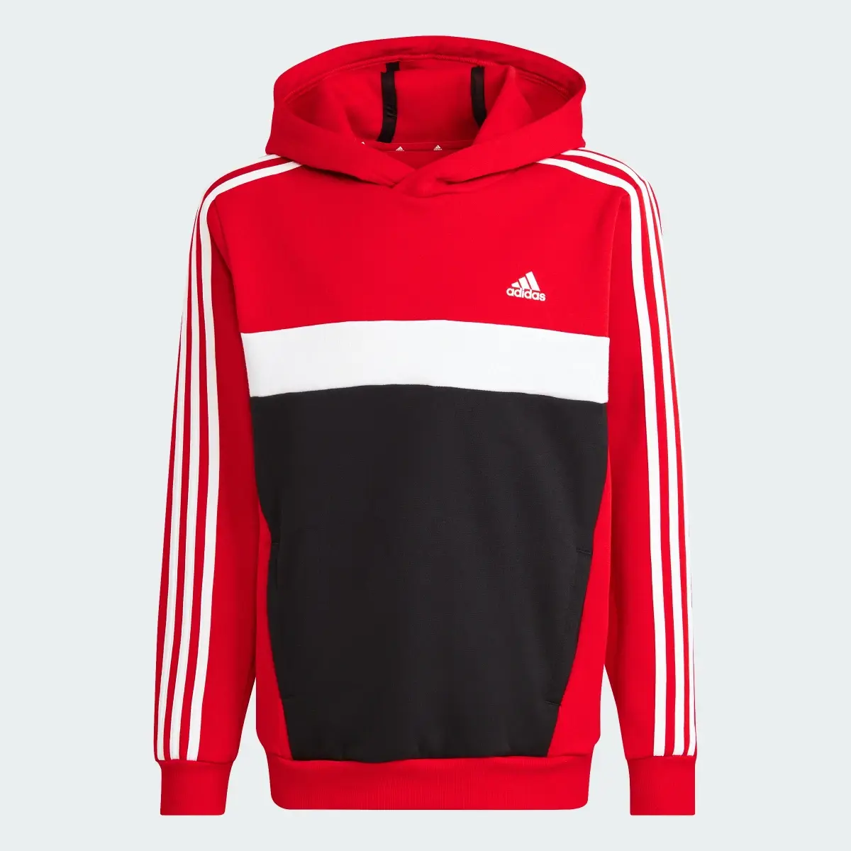Adidas Camisola com Capuz em Fleece 3-Stripes Tiberio — Criança. 3