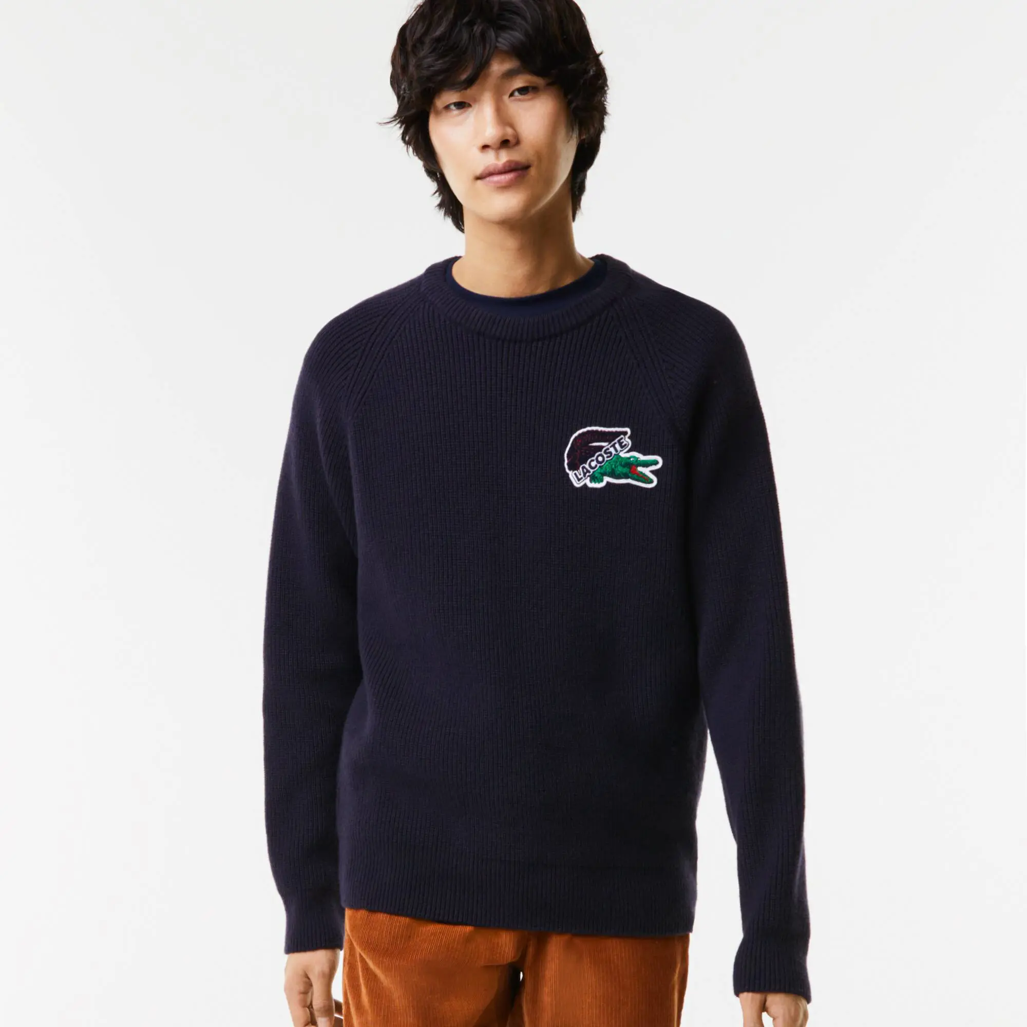 Lacoste Men's Crocodile Sweater. 1