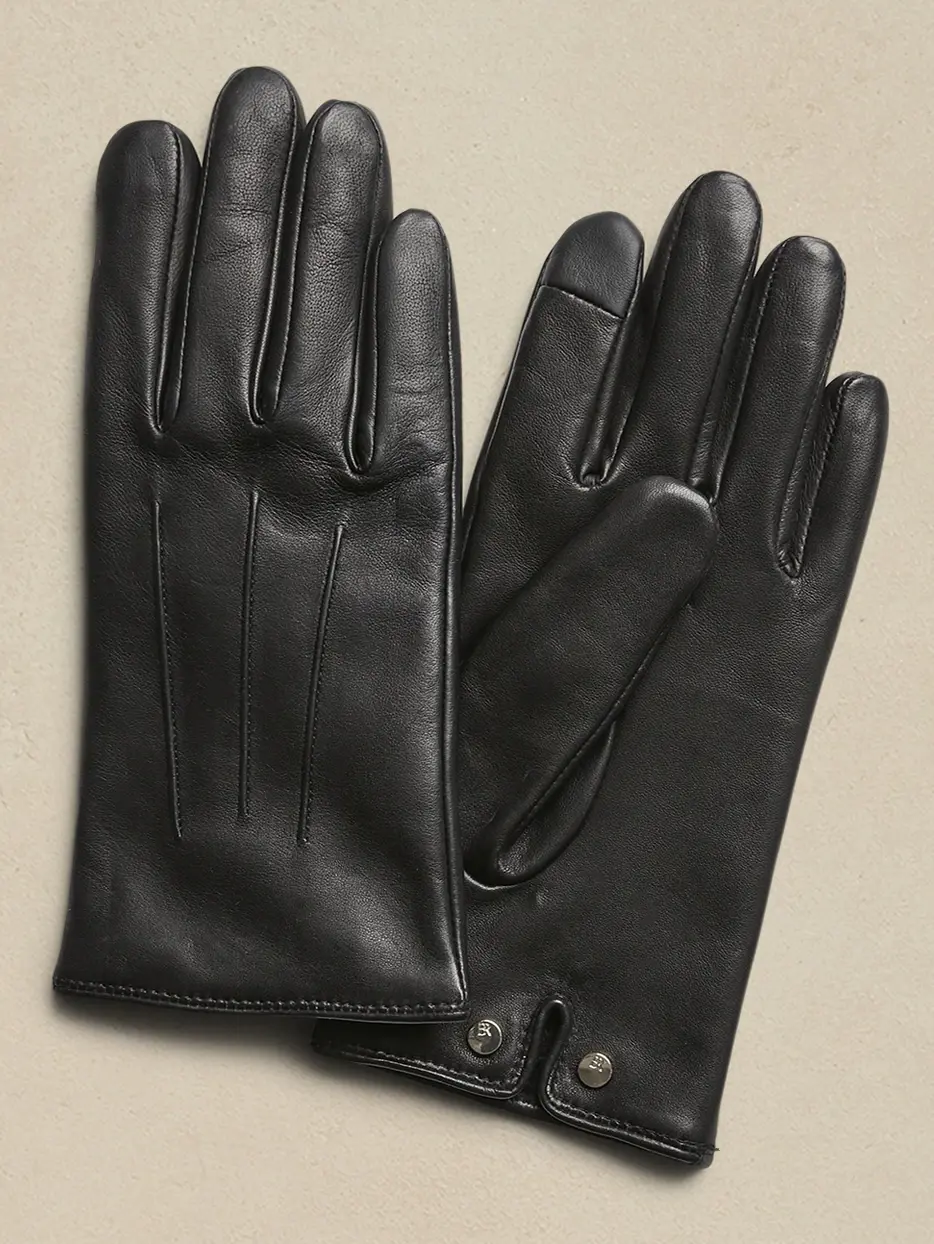 Banana Republic Leather Glove black. 1