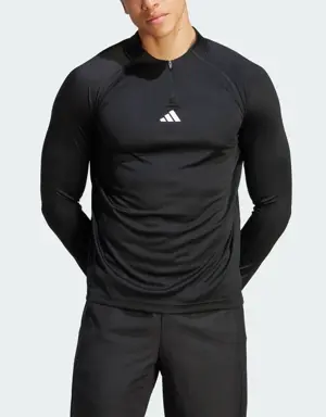 Adidas Gym Heat Quarter-Zip Long Sleeve Tee