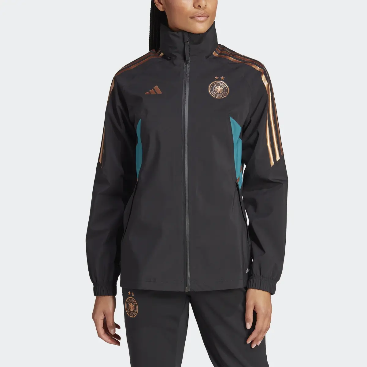 Adidas Germany Condivo 22 Rain Jacket. 1