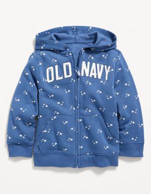 Old Navy Unisex Logo-Graphic Zip Hoodie for Toddler blue