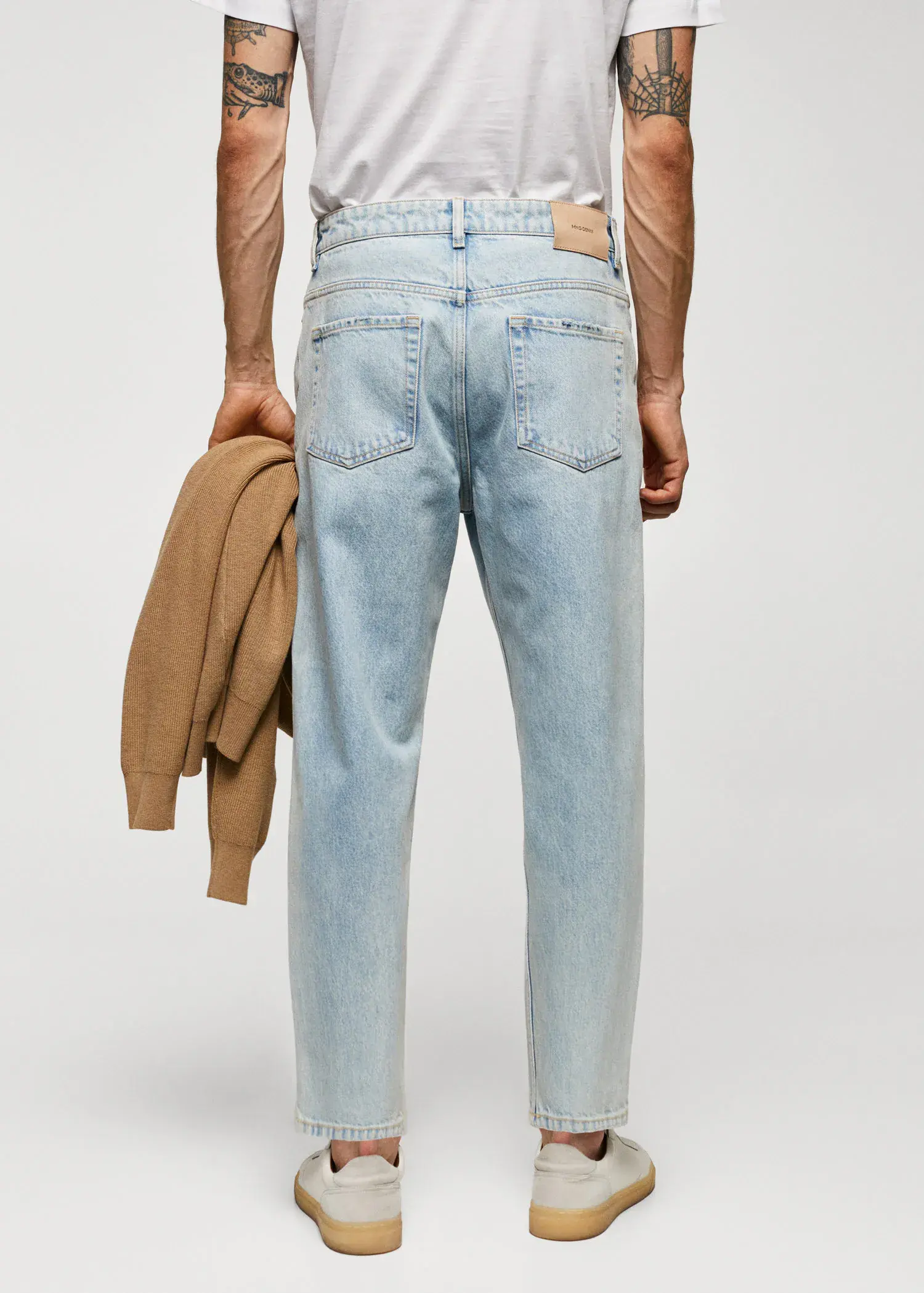 Mango Tapered loose cropped jeans. 3