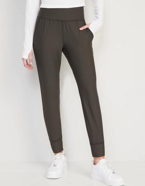 High-Waisted PowerSoft 7/8 Joggers brown