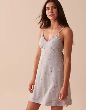 Cotton Pink Flamingo Nightie