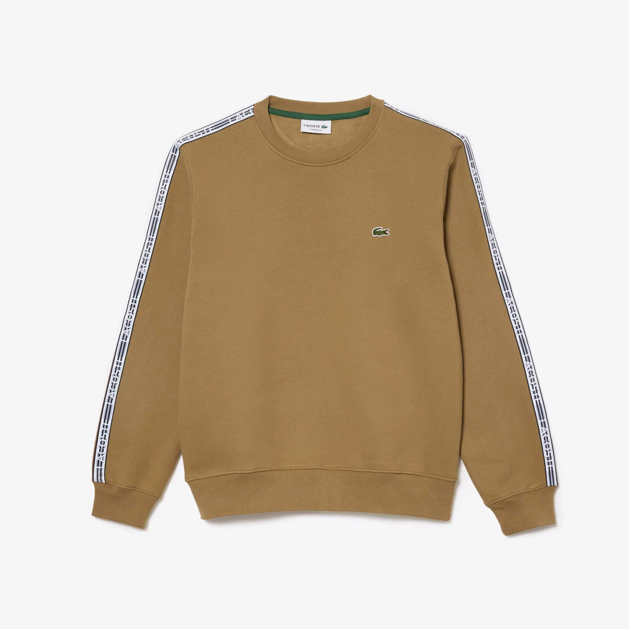 Lacoste Felpa Jogger da uomo in flanella a righe con logo e taglio classico. 2 Lacoste Felpa Jogger da uomo in flanella a righe con logo e taglio classico. 2