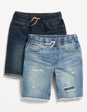 360° Stretch Pull-On Jean Shorts for Boys multi