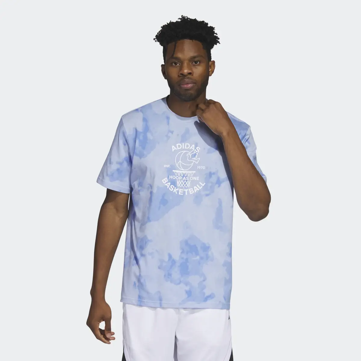 Adidas Worldwide Hoops Basketball Graphic T-Shirt. 2