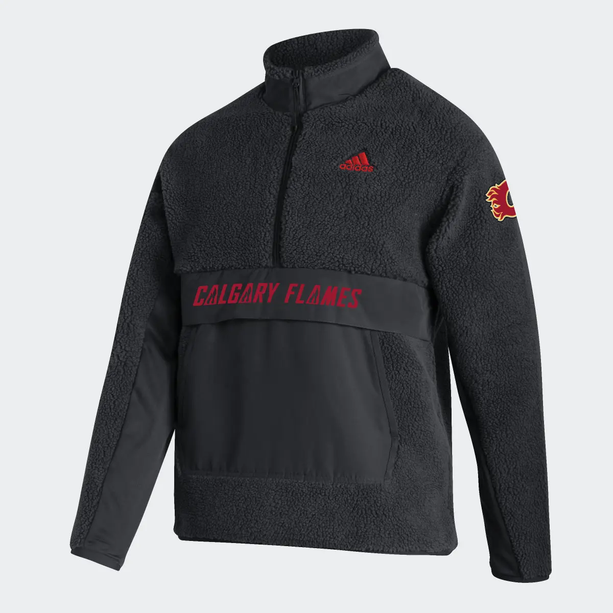 Adidas Flames Sherpa Fleece Top. 1