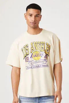 Forever 21 Forever 21 Los Angeles Lakers Graphic Tee Taupe/Multi. 2