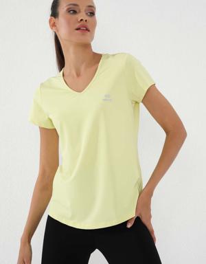 Limon Basic Kısa Kol Standart Kalıp V Yaka Kadın T-Shirt - 97145