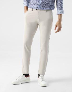 Damat Slim Fit Taş Bi Strech Pamuklu Beli İçten Lastikli Chino Pantolon