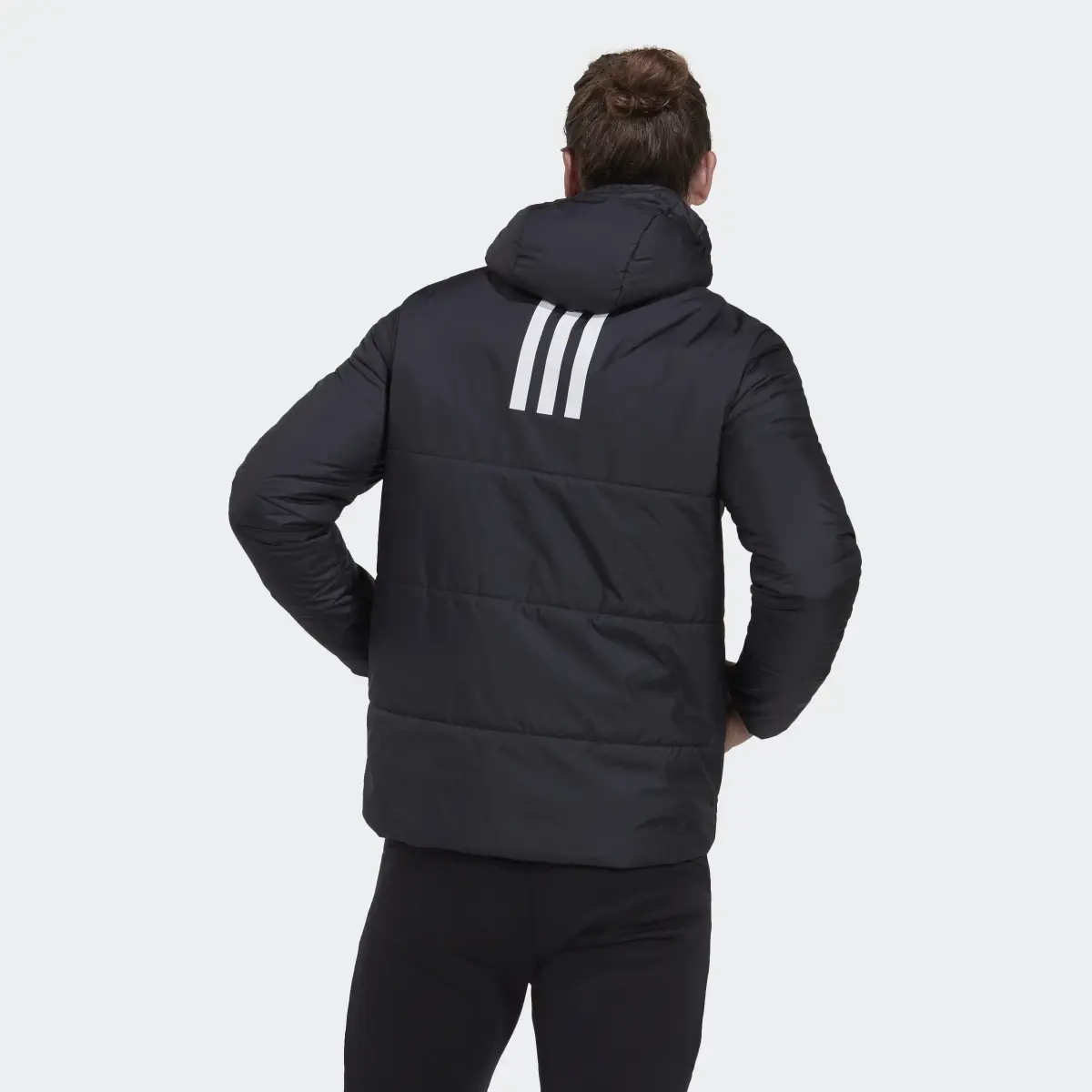 Adidas BSC 3-Stripes Hooded Insulated Jacket. 3