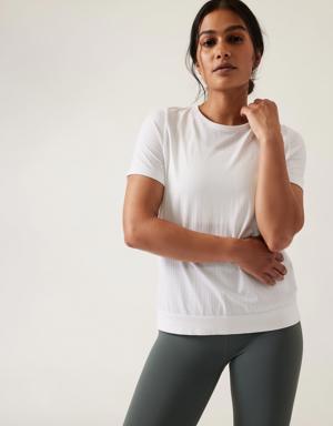 Athleta In Motion Seamless Tee white