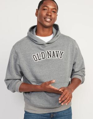 Logo-Graphic Pullover Hoodie for Men gray