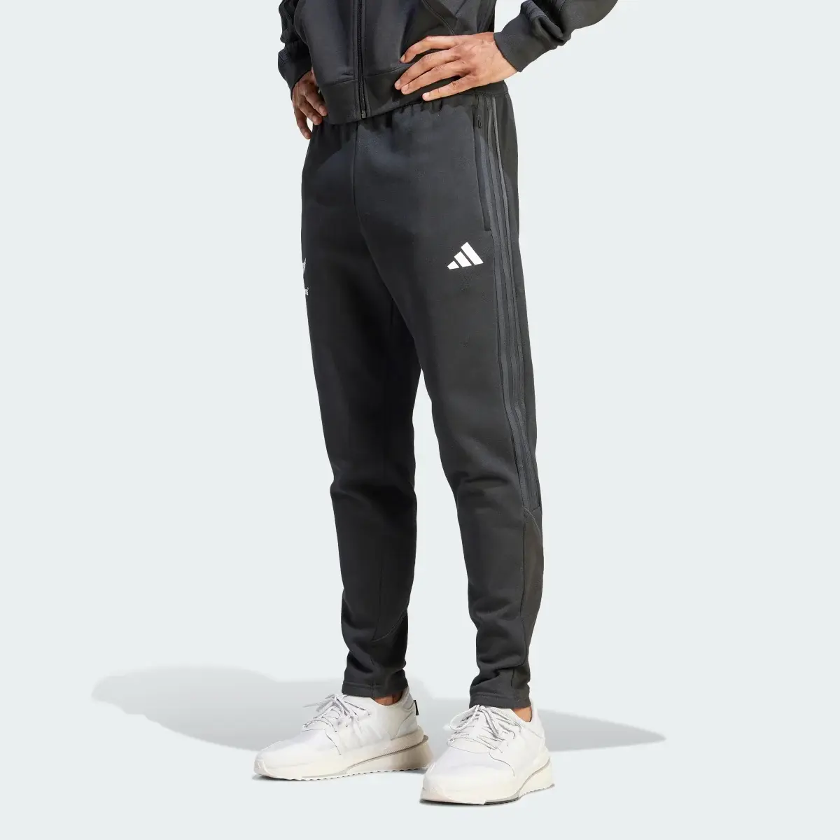 Adidas Pantalon de survêtement de rugby 3 bandes All Blacks. 1