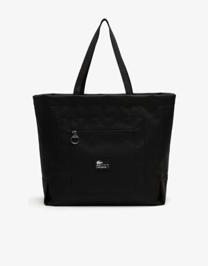 Unisex Lacoste Contrast Branding Oversize Tote Bag