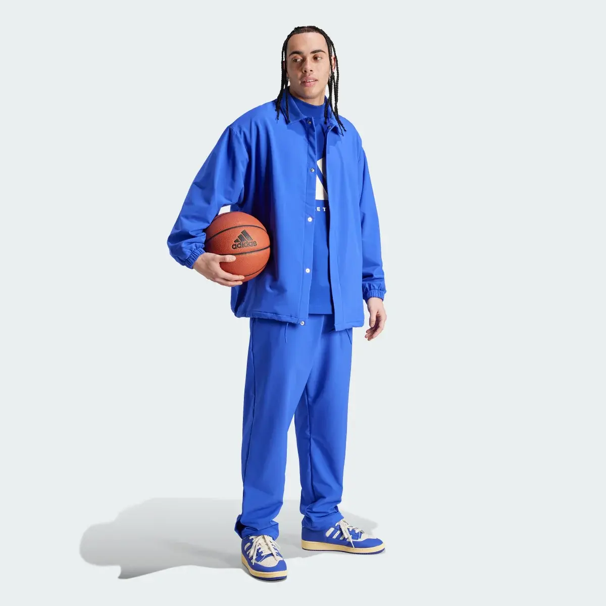 Adidas Calças com Botões de Mola adidas Basketball. 3