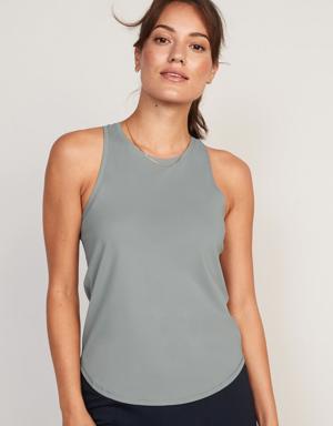 PowerSoft Racerback Tank Top for Women silver