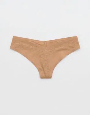 American Eagle SMOOTHEZ Lace No Show Thong Underwear. 1