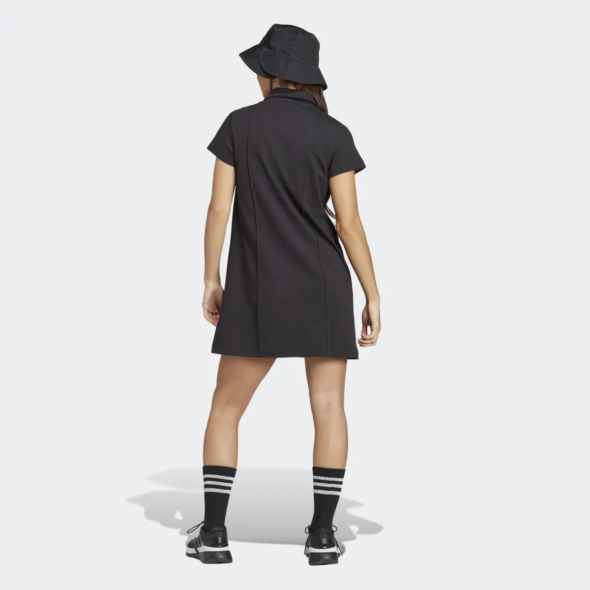 Adidas Allover adidas Graphic Polo Dress. 3