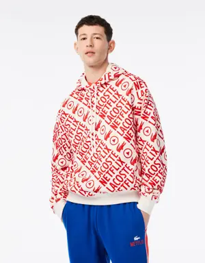 Lacoste Sweatshirt de algodão orgânico loose fit Lacoste x Netflix para homem