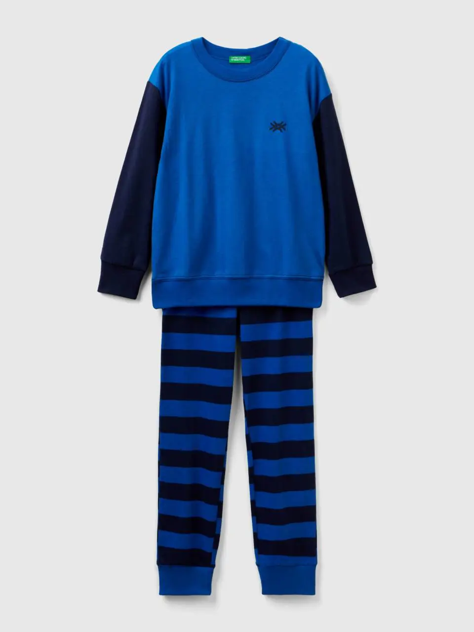 Benetton pyjamas with striped trousers. 1