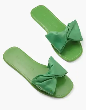 Bikini Bow Slide Sandals