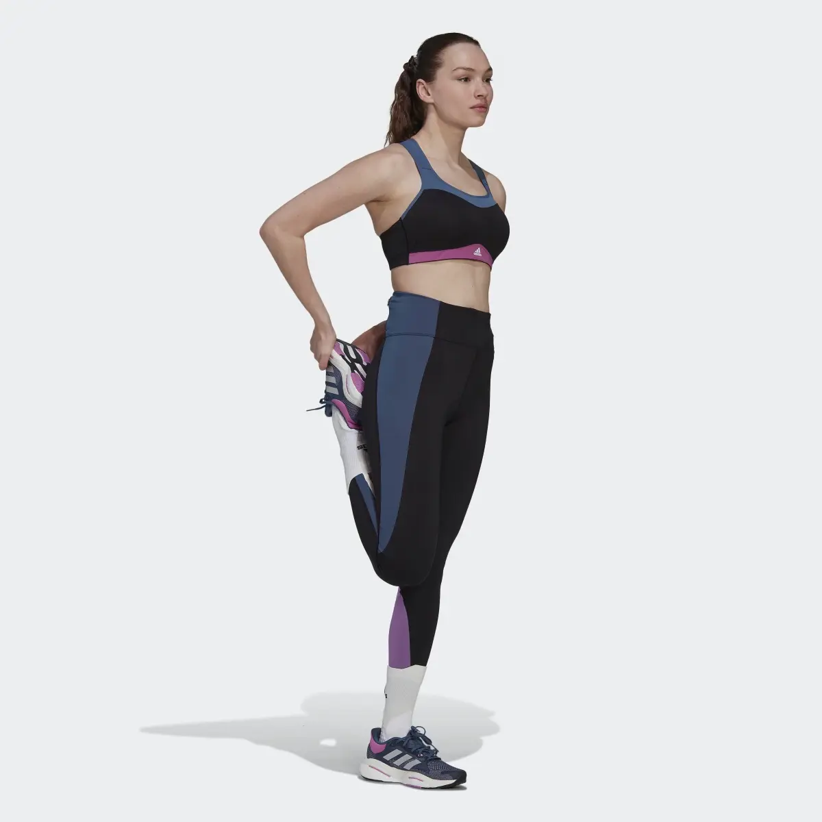 Adidas Own the Run Colorblock 7/8 Leggings. 3