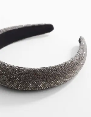 Faceted crystal hairband