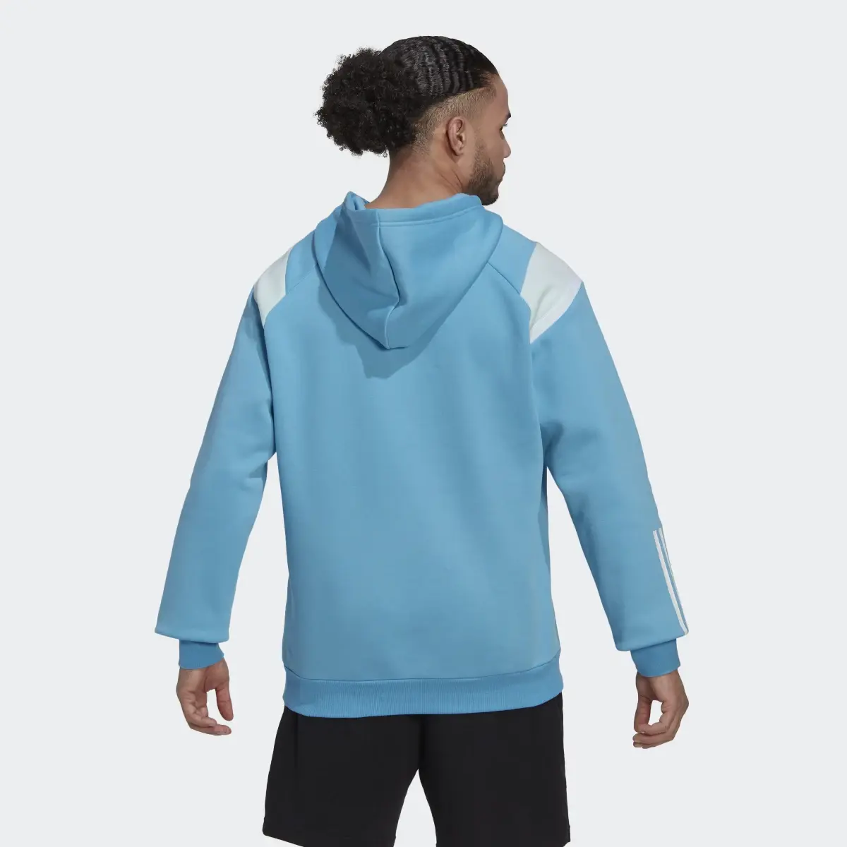 Adidas Sportswear Fleece Hooded Top. 3