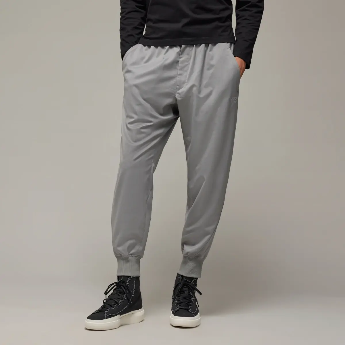 Adidas Y-3 Refined Woven Cuffed Tracksuit Bottoms. 1