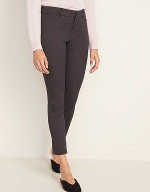 High-Waisted Pixie Never-Fade Ankle Pants for Women gray