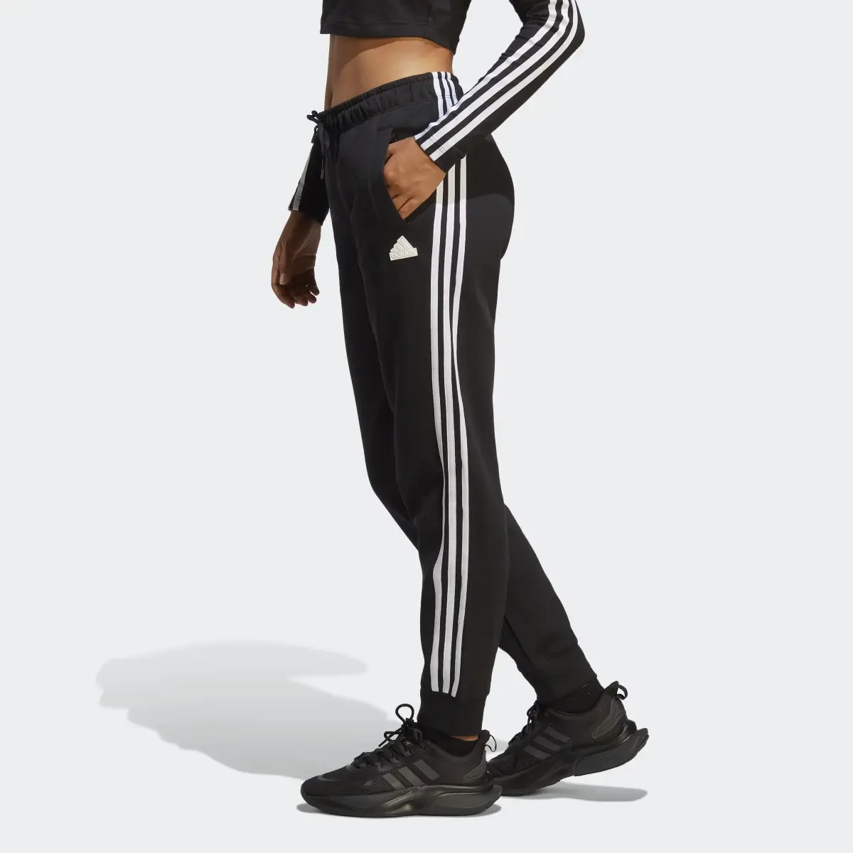 Adidas Future Icons 3-Stripes Regular Tracksuit Bottoms. 2