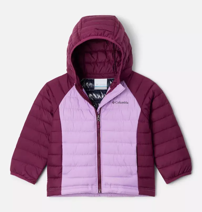 Columbia Girls' Toddler Powder Lite™ Hooded Jacket. 2