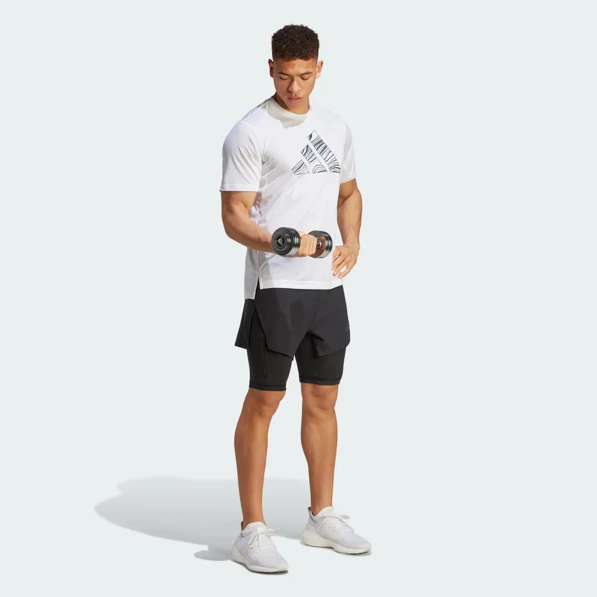 Adidas HEAT.RDY HIIT Elevated Training 2-in-1 Shorts. 3