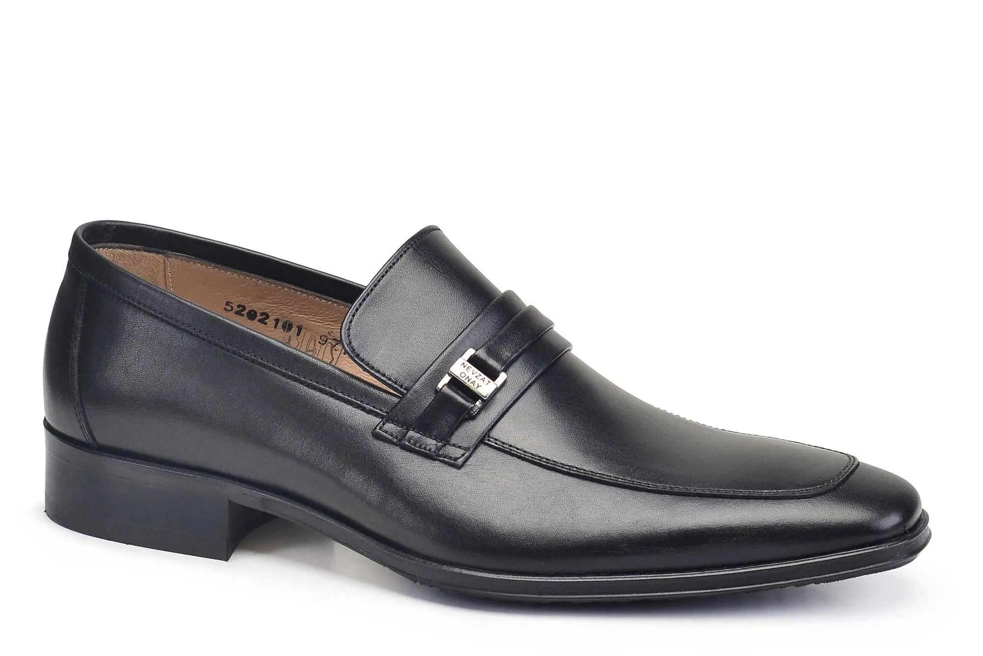 Nevzat Onay Siyah Klasik Bağcıksız Kışlık Erkek Ayakkabı -97181-. 2