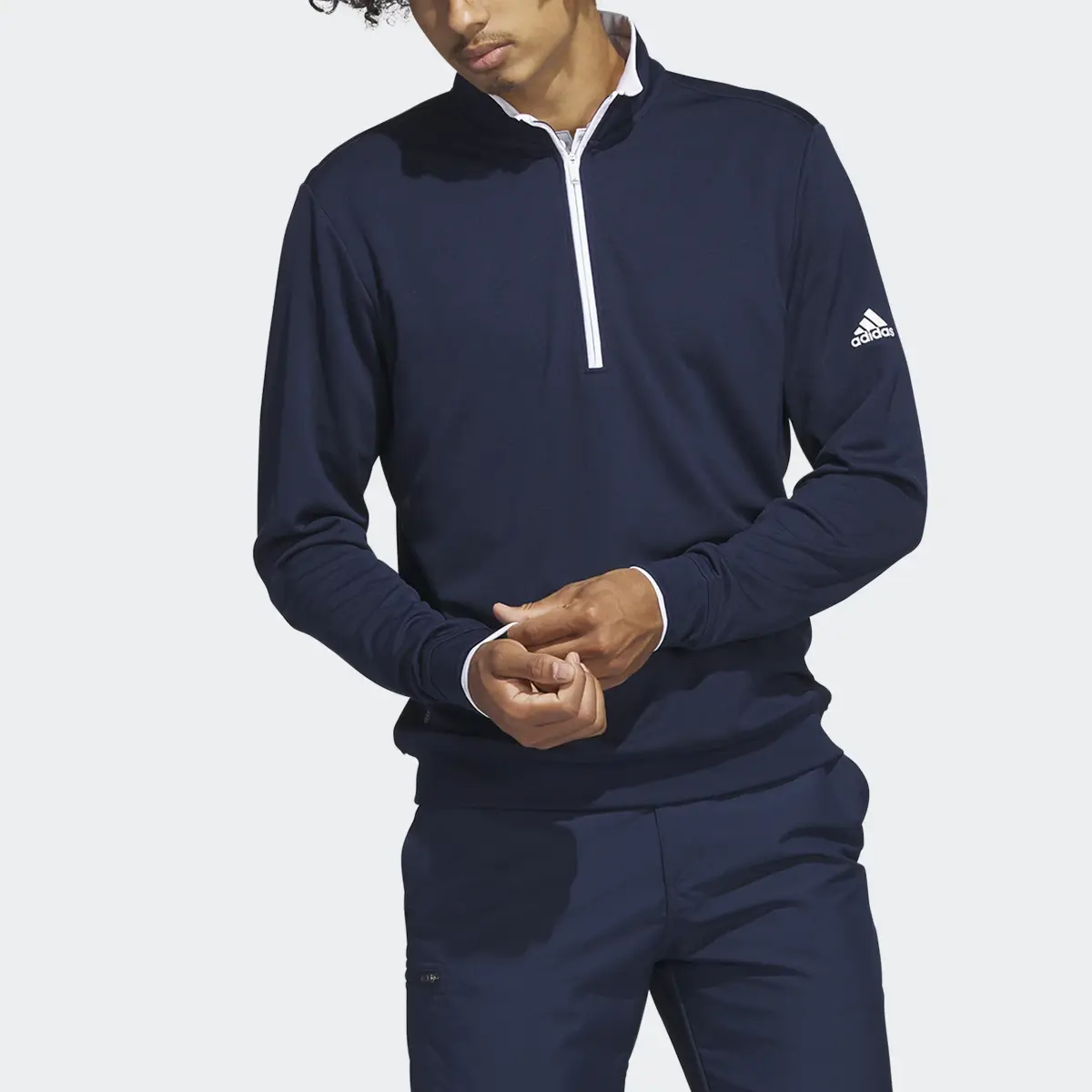 Adidas Quarter-Zip Sweatshirt. 1