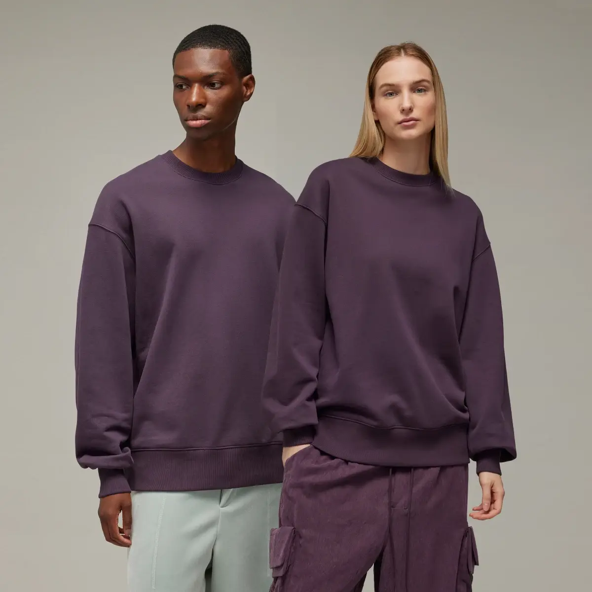 Adidas Y-3 Organic Cotton Terry Crew Sweatshirt. 1