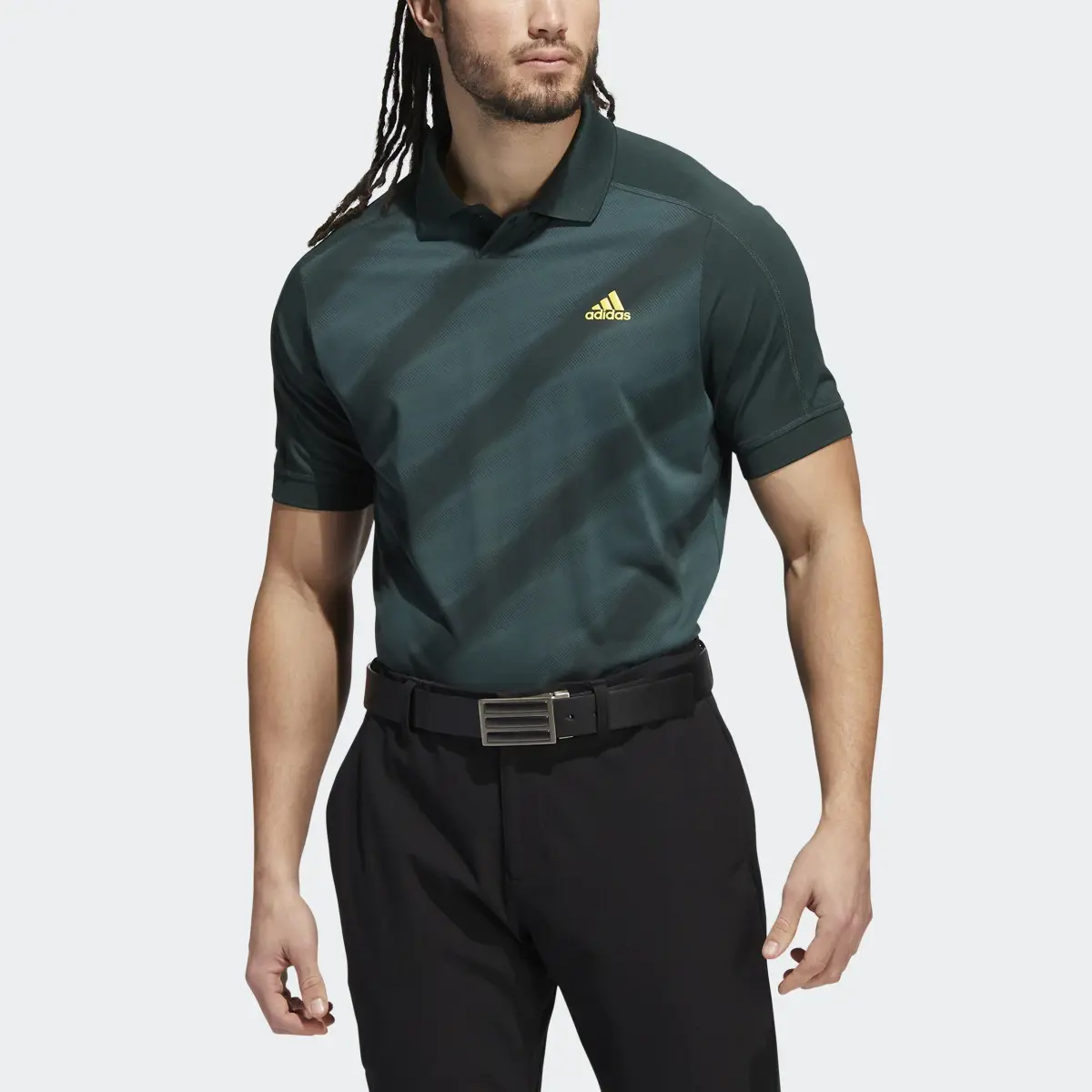 Adidas Statement Print Golf Polo Shirt. 1