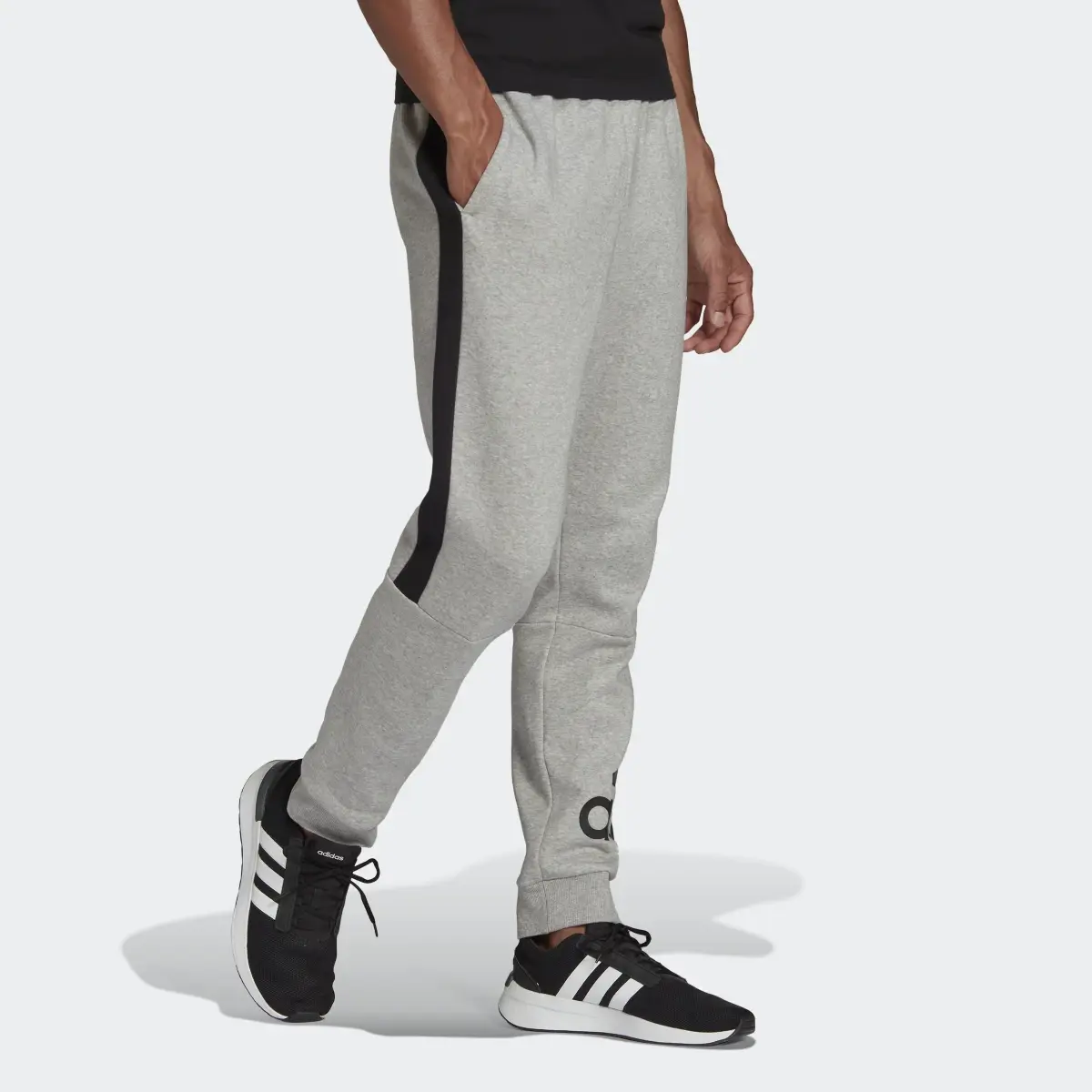 Adidas Essentials Colorblock Fleece Pants. 3