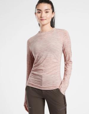 Athleta Foresthill Ascent Seamless Top brown