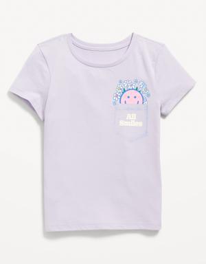 Short-Sleeve Graphic T-Shirt for Girls purple