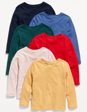 Old Navy Unisex Solid T-Shirt 6-Pack for Toddler multi