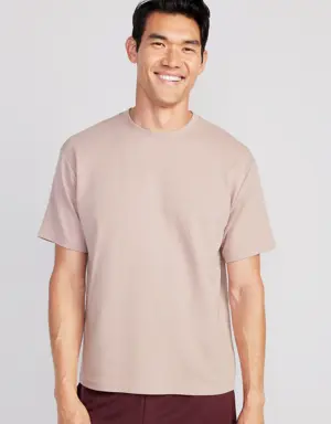 Boxy Crew-Neck Performance T-Shirt for Men pink