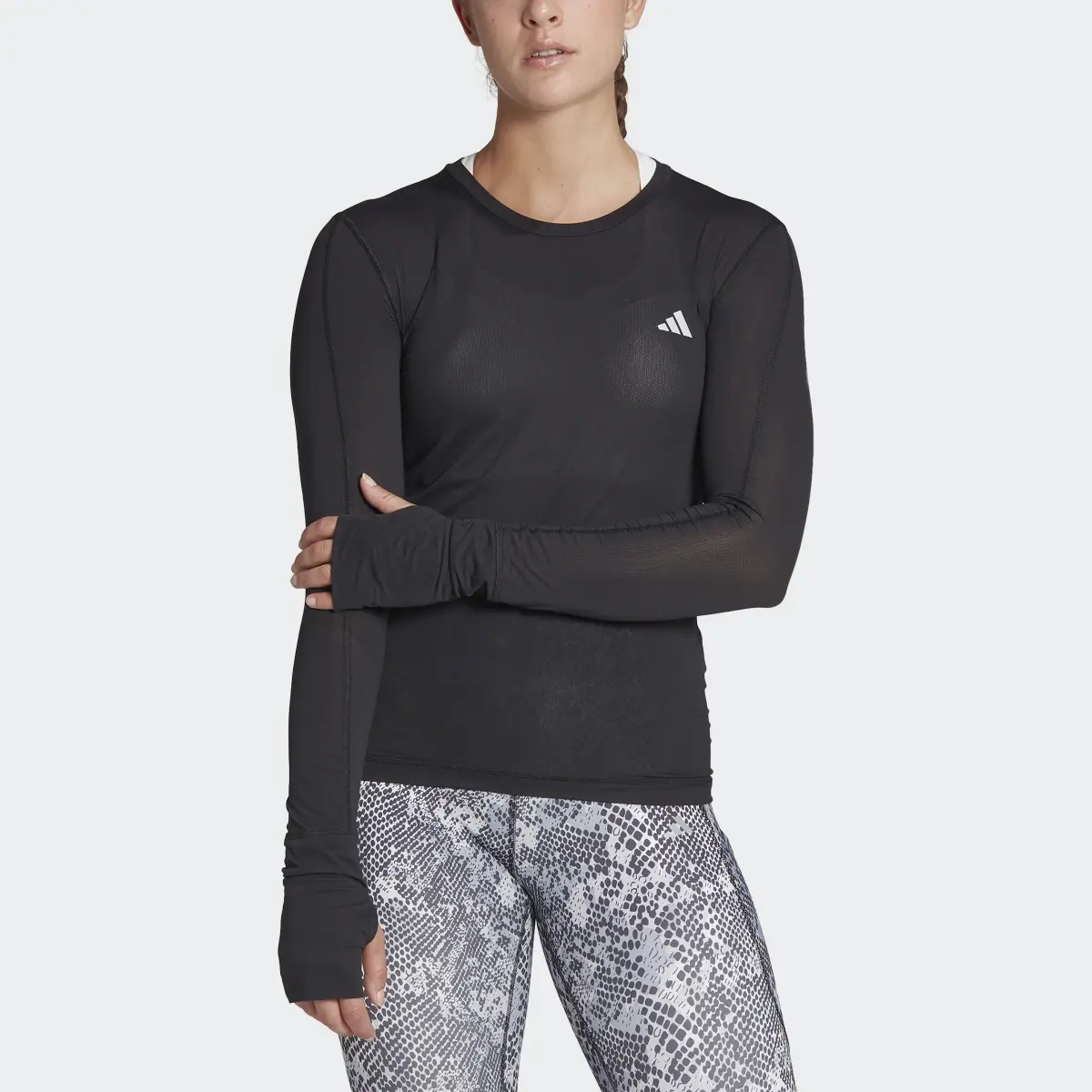 Adidas Fast Running Long-Sleeve Top. 1