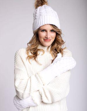 White - Cozy Lined Hat