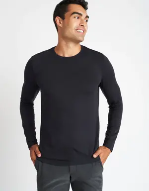 Upgraded Brushed Long Sleeve Crewneck Tee