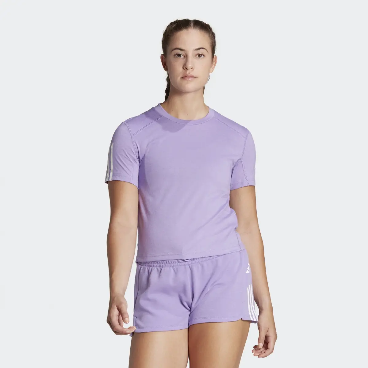 Adidas Crop top de training en coton à 3 bandes Train Essentials. 2